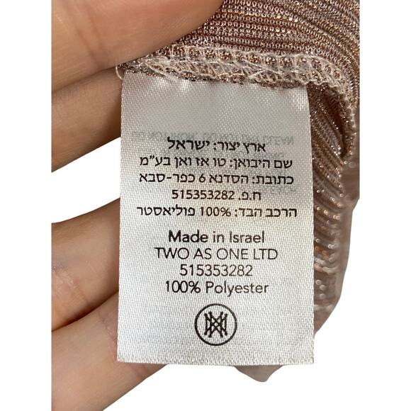 Sabina Musayev Skylar Gown Maxi Tiered Ruffle Whimsical Fairy Party Bronze Sz M - Picture 9 of 9